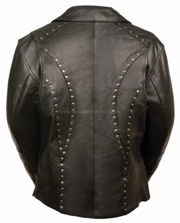 ml1948 - womens classic m-c jacket w- rivet detailing - 4