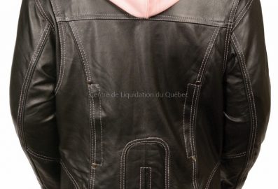 Milwaukee Leather Damen Lederjacke 3/4-Länge – Mit Kapuze, Reflektierendem Tribal-Design & Belüftung