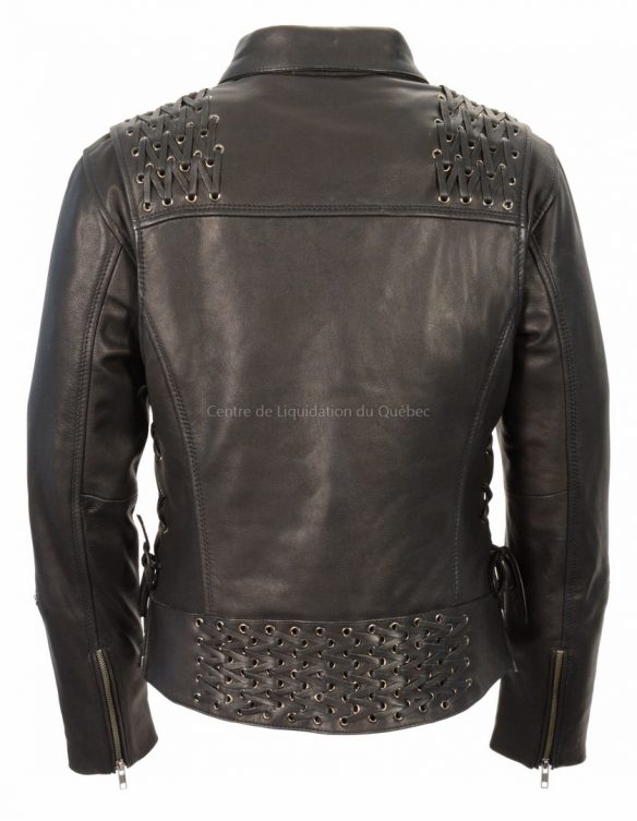 mll2525 - women's lightweight lace to lace m-c jacket w- black beading - 2