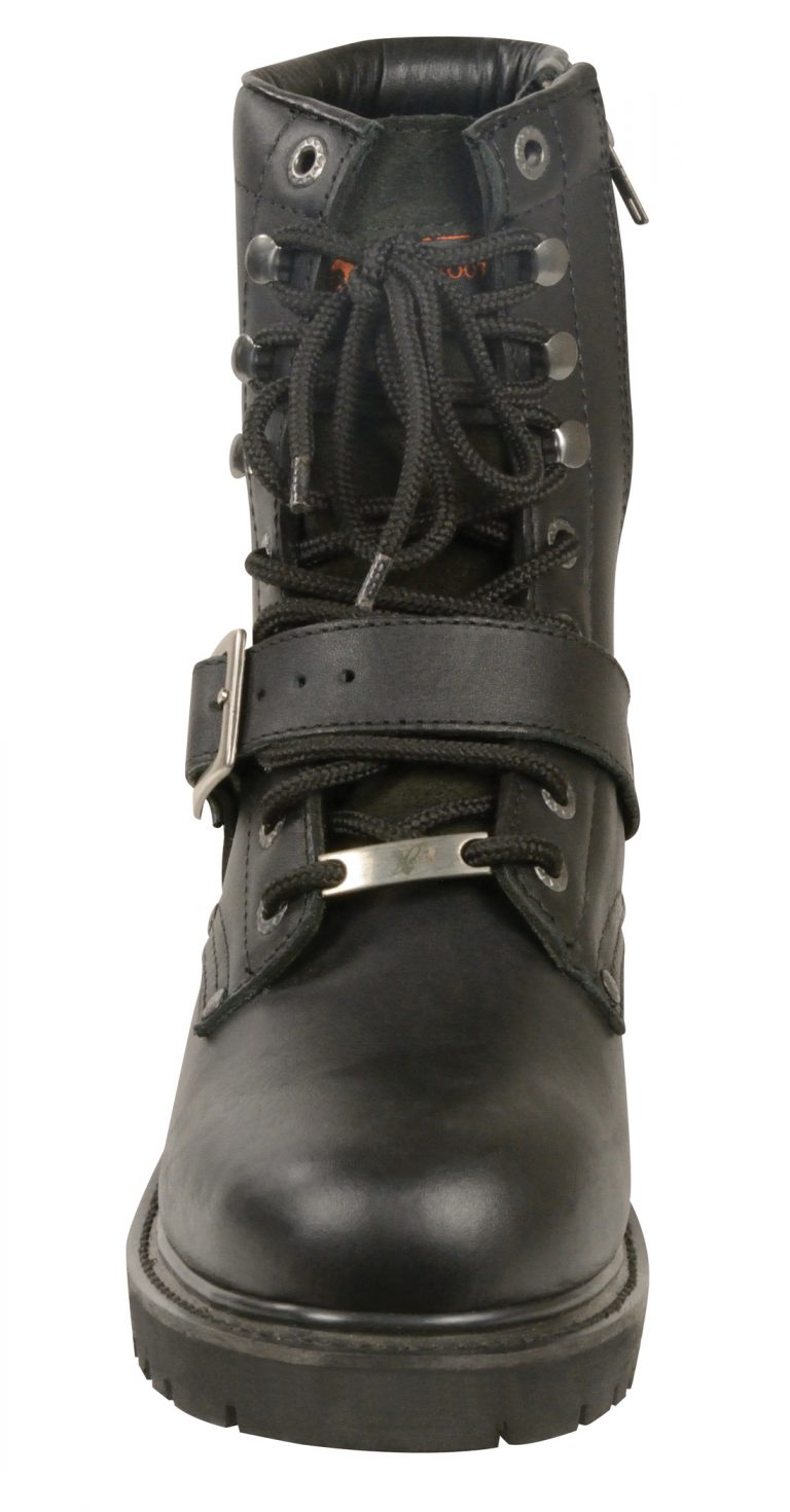 Bottes De Moto En Cuir Storm Imperméables - Homologuées CE, Semelle Antidérapante - Pour Course Et Sport