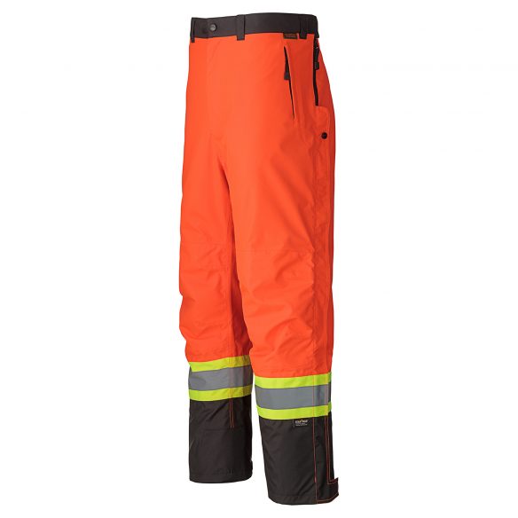 pantalon imperméable et imper-respirant haute visibilité orange