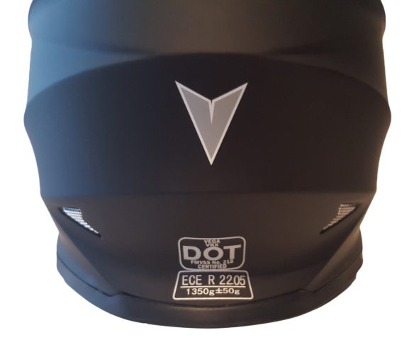 Casque de motocross Vega VRX -noir - mat