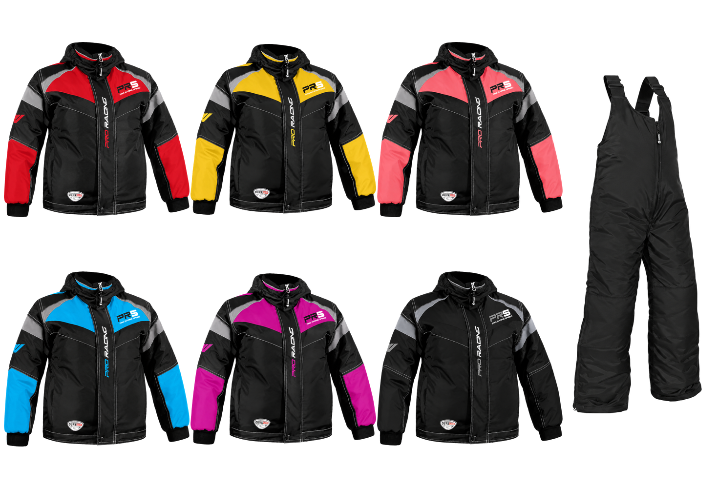 Ensemble de motoneige pour enfants EDCO Pro Racing Speed – Manteau et salopette