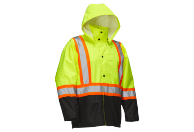 Veste de pluie à bouton pression