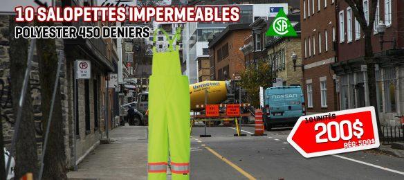 10 Salopettes imperméables