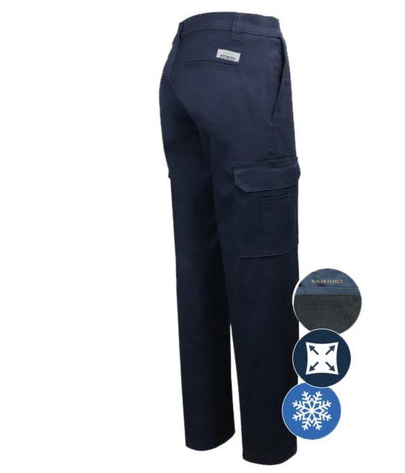 Pantalon de Travail Cargo Extensible Doublé