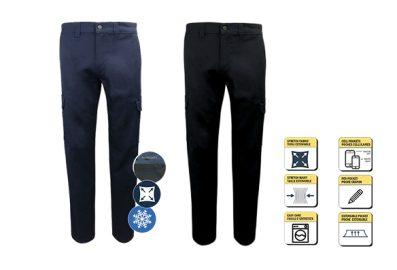 Pantalon de Travail Cargo Extensible Doublé