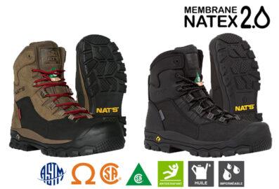 Botte de sécurité imperméable 8″ – NAT'S S620