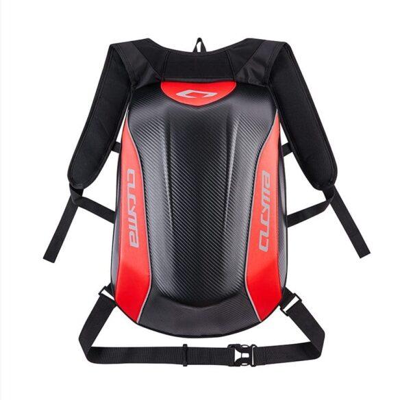 Sac à Dos Moto Coque Rigide BFR Helmets – 30L, Étanche, Design Carbone