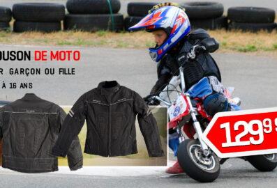 Blouson de moto enfant 6-16 ans | Protection Airvent garçons et filles