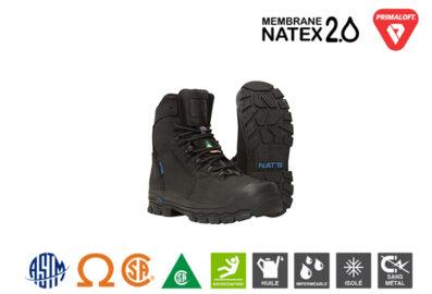Bottes de travail NATS S627 8 pouces avec membrane imperméable