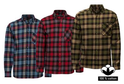Chemise de travail à carreaux en flanelle pour homme – Confort & Durabilité