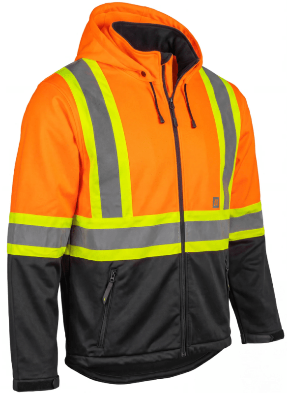 Manteau softshell de travail haute visibilité Forcefield 023-EN148OR Manteau softshell de travail haute visibilité Forcefield 023-EN148OR
