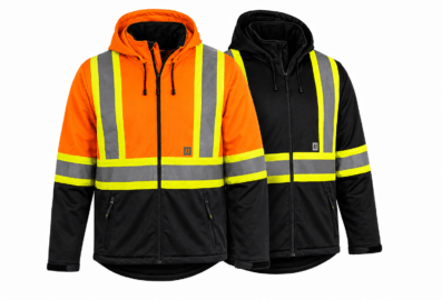 Manteau softshell de travail haute visibilité Forcefield 023-EN148OR