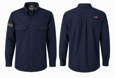 Chemise de travail ignifuge FR STC BASIC U1003-16 – 8,9 cal/cm² CAT 2