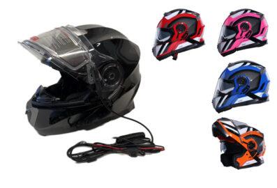 Casque modulaire de VTT et motoneige, vitre électrique BFR 160