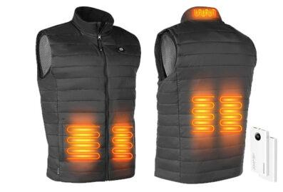Gilet chauffant unisexe léger avec doublure intérieure infusée de graphène