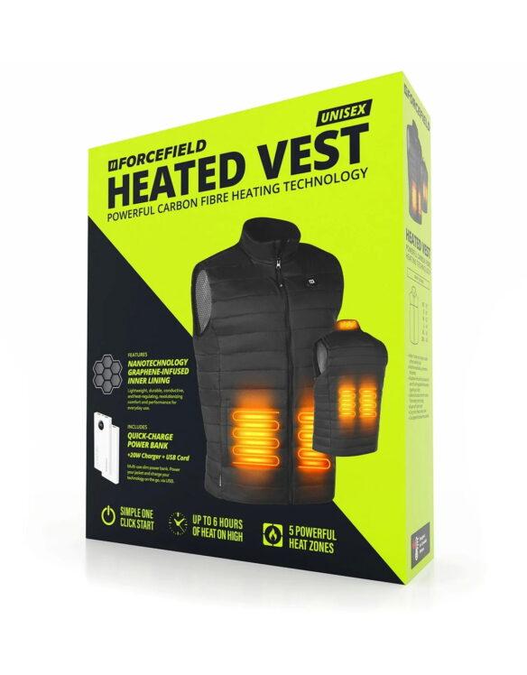 Gilet chauffant unisexe léger avec doublure intérieure infusée de graphène