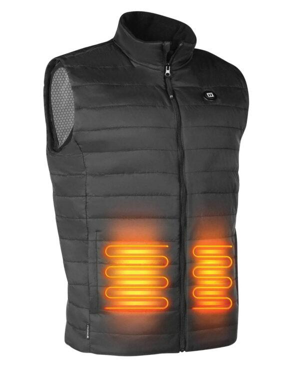 Gilet chauffant unisexe léger avec doublure intérieure infusée de graphène