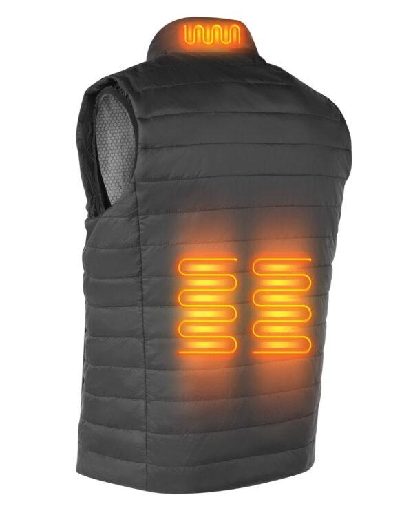 Gilet chauffant unisexe léger avec doublure intérieure infusée de graphène