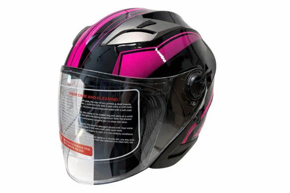 Casque moto et VTT visage ouvert 705 – DOT, visière longue et pare-soleil intégré