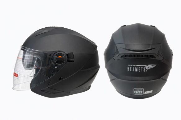 Casque moto et VTT visage ouvert 705 – DOT, visière longue et pare-soleil intégré