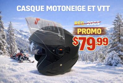 Casque motoneige, VTT et moto BR-705 – DOT, visière solaire et vitre avec pellicule antibuée