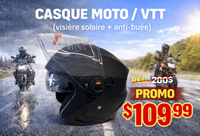 Casque visage ouvert Original Helmets 705 et visière antibuée