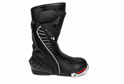 Bottes de moto sport longue en cuir imperméable