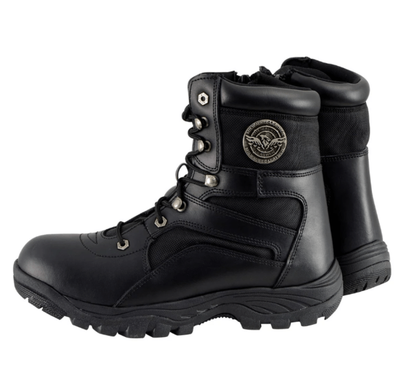 Botte de moto pour homme en cuir véritable Milwaukee MBM9105