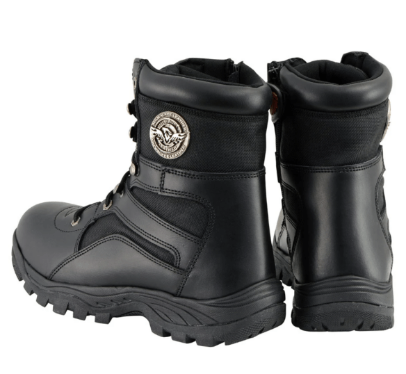 Botte de moto pour homme en cuir véritable Milwaukee MBM9105