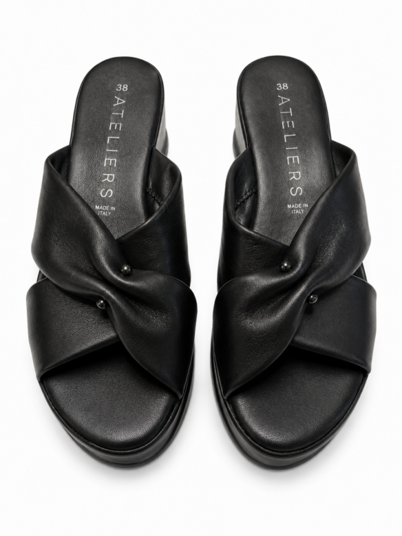 Sandale mule plateforme pour femme Ateliers Corinne
