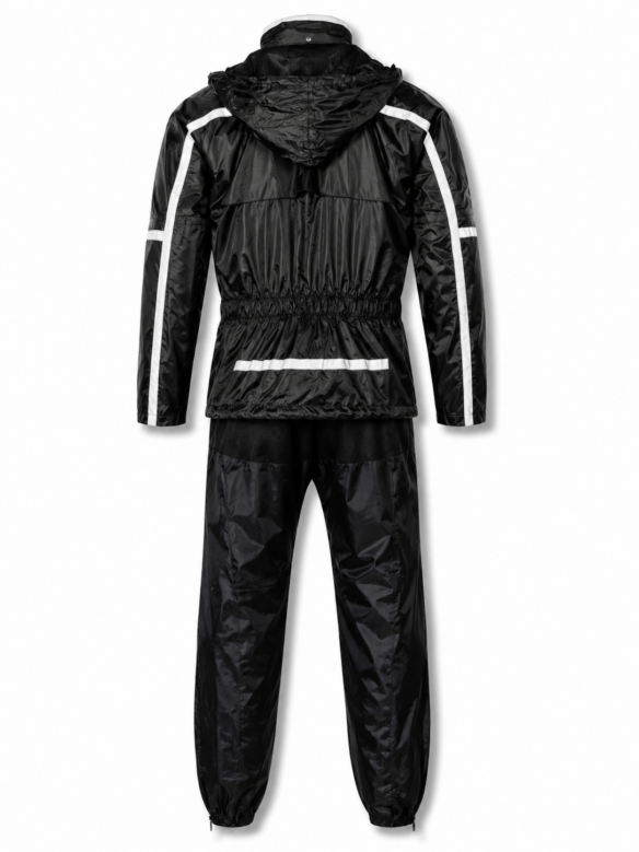 Ensemble de pluie moto imperméable unisexe avec bandes réfléchissantes