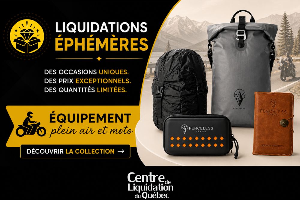 liquidation éphémère articles de plein air