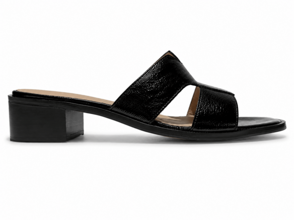 Sandale mule à talon bloc bas pour femme Wonders Bella