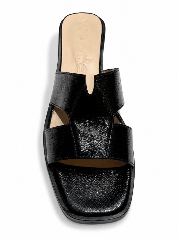 Sandale mule à talon bloc bas pour femme Wonders Bella