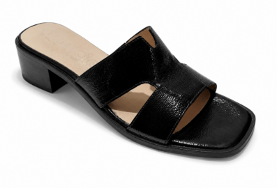 Sandale mule à talon bloc bas pour femme Wonders Bella