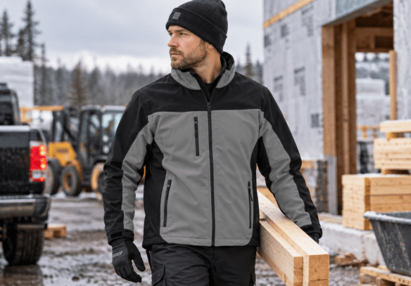 Veste de travail isolée imperméable doublée en polar Storm Fighter Veste de travail isolée imperméable doublée en polar Storm Fighter