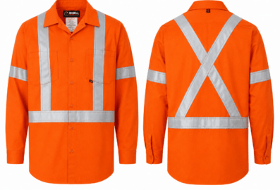 Chemise de travail FR haute visibilité BIG BILL 238AM6 – CSA Z96 Classe 2 Niveau 2 – HRC 2