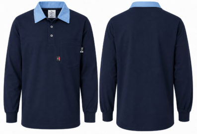 Polo de travail FR à manches longues – ATPV 10,9 cal/cm² – Louis Hébert 305