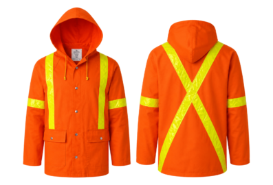Veste de travail FR haute visibilité avec capuchon – Louis Hébert C354BEO