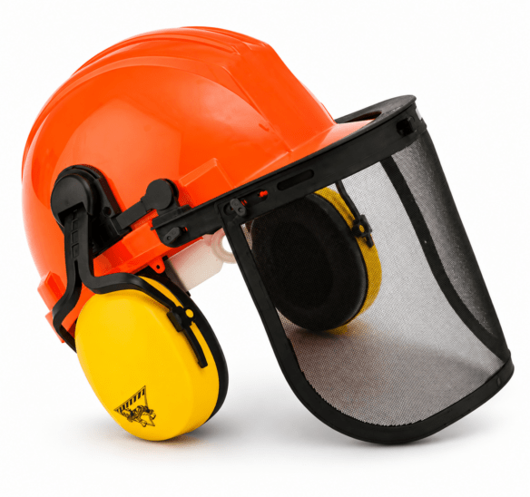 Ensemble de protection forestière WorkHorse SHD6000Q – Casque, visière et coquilles antibruit