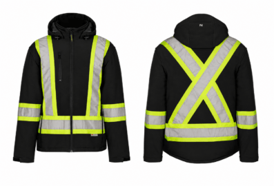 Manteau de travail softshell isolé haute visibilité NAT’S HV512