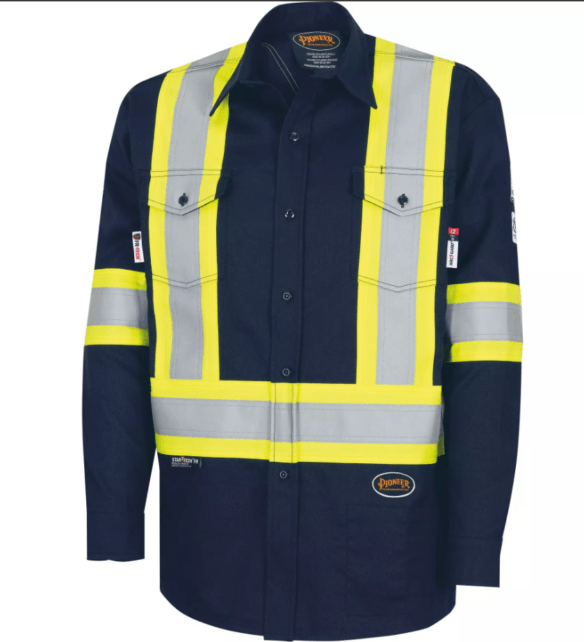 Chemise de travail ignifuge FR haute visibilité – Pioneer