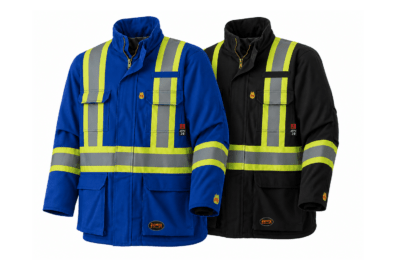 Manteau de travail doublé ignifuge haute visibilité HRC 3 Pioneer 5523A