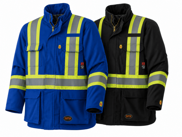 Manteau de travail doublé ignifuge haute visibilité Pioneer 5523A Gen 2