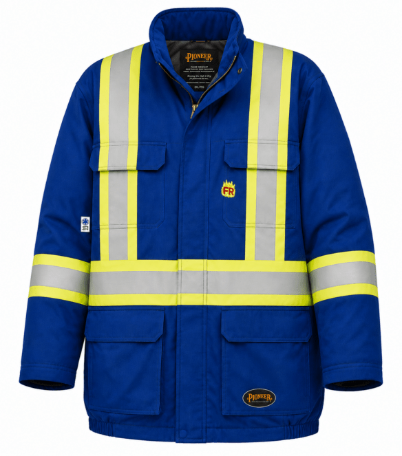 Manteau de travail doublé ignifuge haute visibilité Pioneer 5523A Gen 1