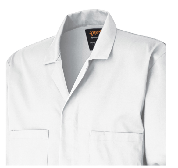 Sarrau de travail blanc en poly/coton Pioneer 518