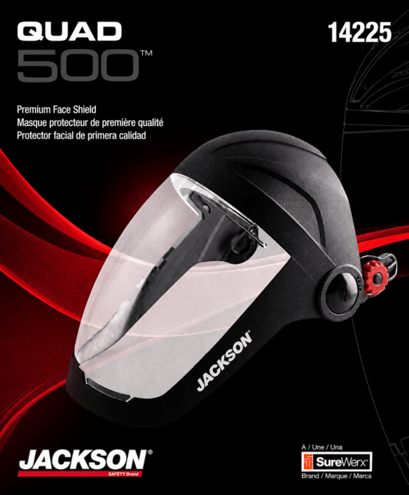 Écran facial Jackson Safety QUAD 500 – CSA Z94.3 – Antibuée – #14225