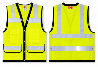 Dossard de sécurité haute visibilité 4 poches – Tawich RSV222B